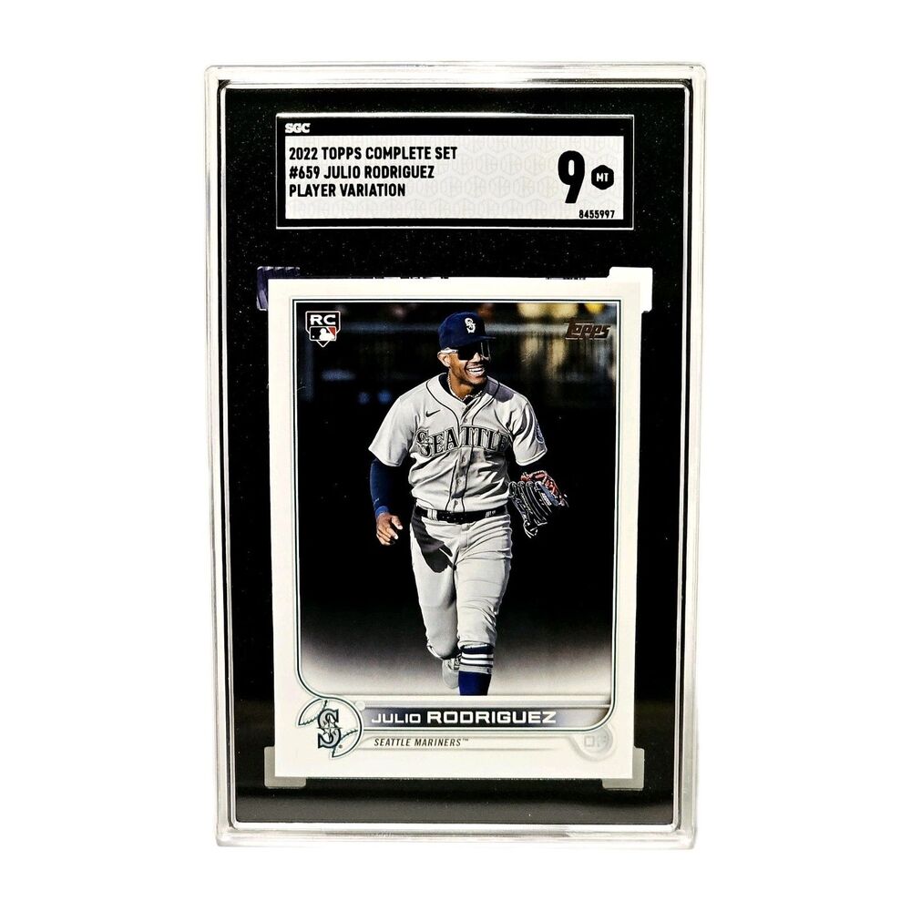 Julio Rodriguez RC MINT 9 SGC Player Variation #659 Topps Complete Set 2022!